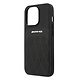 AMG AMG iPhone 13 Pro Backcover hoesje - Leather with Curved Lines - Zwart AMG AMG iPhone 13 Pro Backcover hoesje - Leather with Curved Lines - Zwart