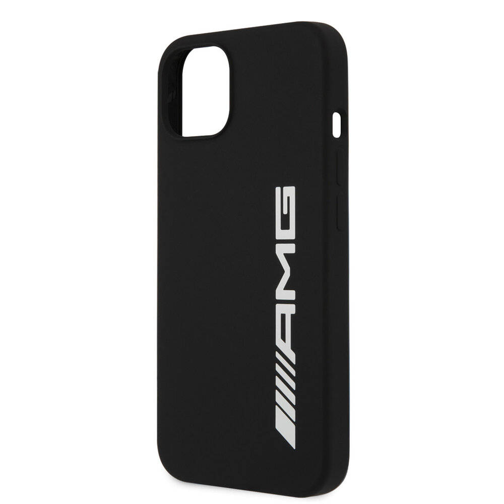 AMG AMG iPhone 13 & 14 Backcover hoesje - Silicone - Big White Logo - Zwart
