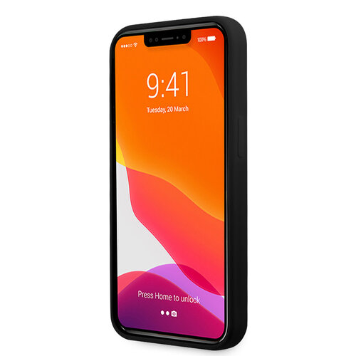AMG AMG iPhone 13 Pro Backcover hoesje - Silicone - Big White Logo - Zwart