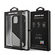 AMG AMG iPhone 12 - 12 Pro Backcover hoesje - Silicone - Two Tones White Line - Grijs
