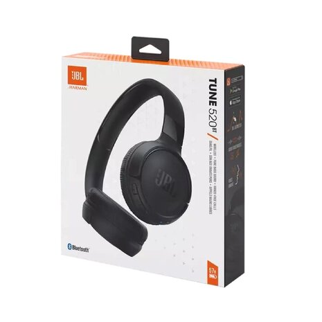 JBL JBL T520 Wireless On-Ear Headphones with Mic - Black