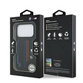 BMW BMW iPhone 17 Pro/iPhone 18 Pro Handyhülle MagSafe Flüssigsilikon mehrfarbiger Trikolore-Aufdruck - Schwarz