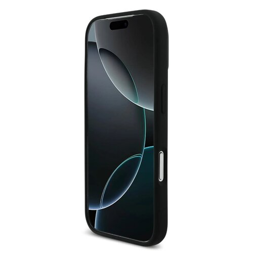 BMW BMW iPhone 17 Pro Max/iPhone 18 Pro Max Coque arrière MagSafe Silicone liquide imprimé tricolore - Noir