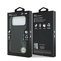 BMW BMW iPhone 17 Pro Max/iPhone 18 Pro Max Coque arrière MagSafe Silicone liquide logo vertical - Noir