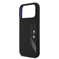BMW BMW iPhone 17 Pro Max/iPhone 18 Pro Max Handyhülle MagSafe Flüssigsilikon vertikales Logo - Schwarz