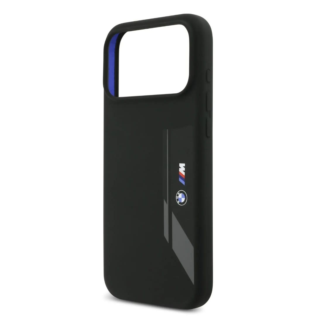 BMW BMW iPhone 17 Pro Max Backcover hoesje - MagSafe - Liquid Silicone Case With Vertical Logo - Zwart, foto 5 van 6