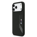 BMW BMW iPhone 17 Pro Max/iPhone 18 Pro Max Handyhülle MagSafe Flüssigsilikon vertikales Logo - Schwarz