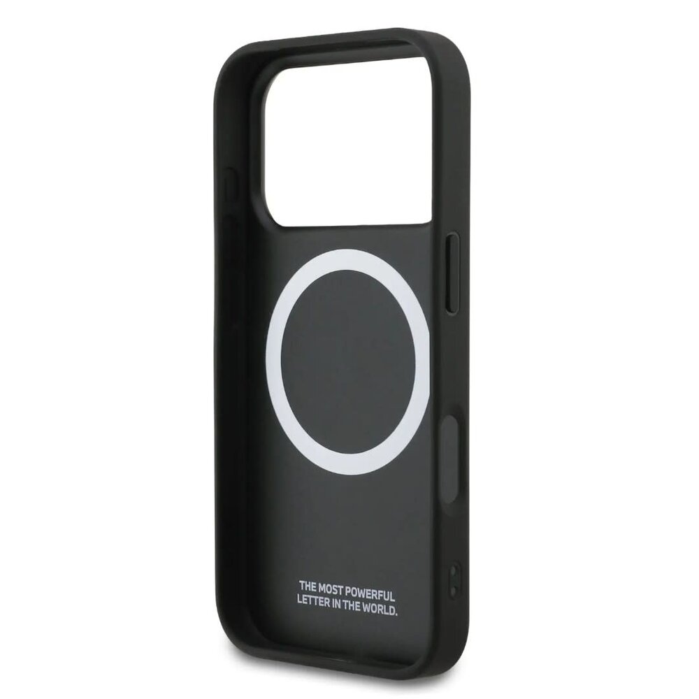 BMW BMW iPhone 17 Pro Back-Cover hul - MagSafe - Full Wrapped Leather Case With Metal Logos - Schwarz BMW BMW iPhone 17 Pro Back-Cover hul - MagSafe - Full Wrapped Leather Case With Metal Logos - Schwarz