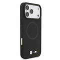 BMW BMW iPhone 17 Pro Max/iPhone 18 Pro Max Handyhülle MagSafe Vollständig mit Leder bezogen Metalllogos - Schwarz