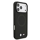 BMW BMW iPhone 17 Pro Max Back cover coque - MagSafe - Full Wrapped Leather Case With Metal Logos - Noir