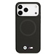 BMW BMW iPhone 17 Pro Max Back cover coque - MagSafe - Full Wrapped Leather Case With Metal Logos - Noir