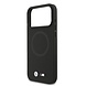 BMW BMW iPhone 17 Pro Max Back cover coque - MagSafe - Full Wrapped Leather Case With Metal Logos - Noir