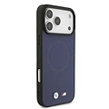 BMW BMW iPhone 17 Pro Max/iPhone 18 Pro Max Handyhülle MagSafe Vollständig mit Leder bezogen Metalllogos - Marineblau
