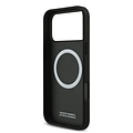 BMW BMW iPhone 17 Pro Max/iPhone 18 Pro Max Coque arrière MagSafe Cuir matelassé logo métallique - Bleu