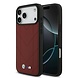 BMW BMW iPhone 17 Pro Max Back-Cover hul - MagSafe - Quilted Leather Case With Metal Logo - Rot
