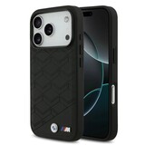 BMW BMW iPhone 17 Pro Back-Cover hul - MagSafe - Seat Shaped Leather Case With Metal Logos - Schwarz BMW BMW iPhone 17 Pro Back-Cover hul - MagSafe - Seat Shaped Leather Case With Metal Logos - Schwarz