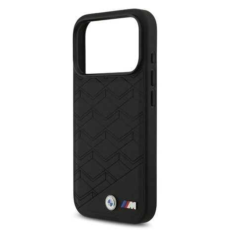 BMW BMW iPhone 17 Pro Back cover case - MagSafe - Seat Shaped Leather Case With Metal Logos - Black BMW BMW iPhone 17 Pro Back cover case - MagSafe - Seat Shaped Leather Case With Metal Logos - Black