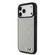 BMW BMW iPhone 17 Pro Max Back cover coque - MagSafe - Seat Shaped Leather Case With Metal Logos - Gris BMW BMW iPhone 17 Pro Max Back cover coque - MagSafe - Seat Shaped Leather Case With Metal Logos - Gris