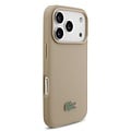 Lacoste Lacoste iPhone 17 Pro Back cover case - MagSafe - Iconic Petit Pique Logo - Taupe