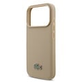 Lacoste Lacoste iPhone 17 Pro Back cover case - MagSafe - Iconic Petit Pique Logo - Taupe