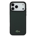 Lacoste Lacoste iPhone 17 Pro/iPhone 18 Pro Coque arrière MagSafe Logo Petit Piqué iconique - Vert