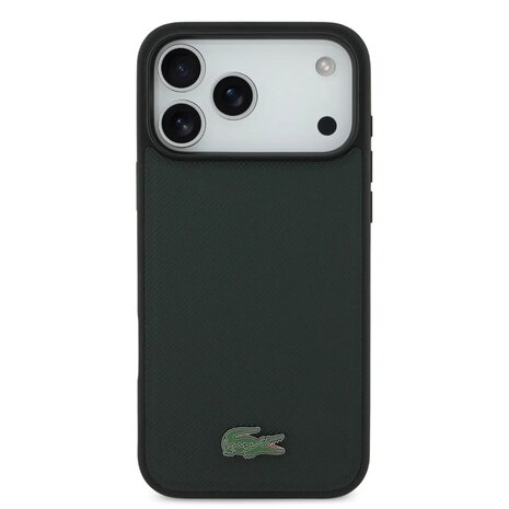 Lacoste Lacoste iPhone 17 Pro Back-Cover hul - MagSafe - Iconic Petit Pique Logo - Grün Lacoste Lacoste iPhone 17 Pro Back-Cover hul - MagSafe - Iconic Petit Pique Logo - Grün