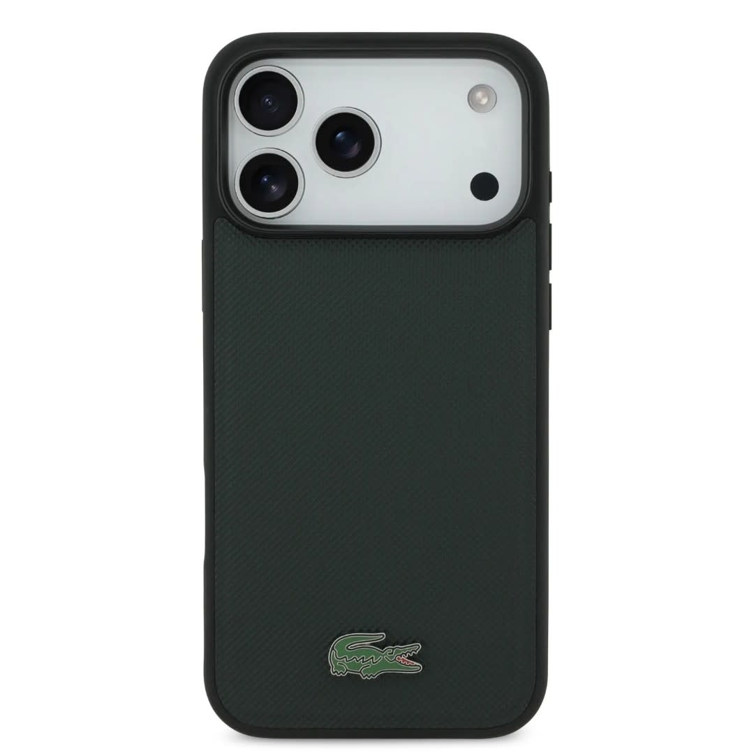 Lacoste Lacoste iPhone 17 Pro Backcover hoesje - MagSafe - Iconic Petit Pique Logo - Groen, foto 3 van 6