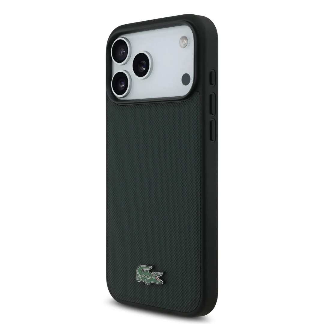 Lacoste Lacoste iPhone 17 Pro Backcover hoesje - MagSafe - Iconic Petit Pique Logo - Groen, foto 2 van 6