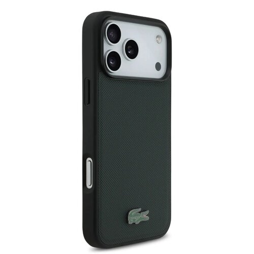 Lacoste Lacoste iPhone 17 Pro/iPhone 18 Pro Back Cover MagSafe Iconic Petit Piqué Logo - Green
