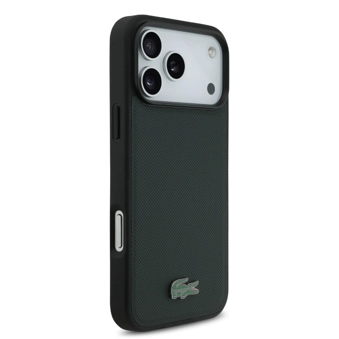 Lacoste Lacoste iPhone 17 Pro Backcover hoesje - MagSafe - Iconic Petit Pique Logo - Groen, foto 4 van 6