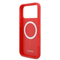 Lacoste Lacoste iPhone 17 Pro Back cover case - MagSafe - Iconic Petit Pique Logo - Red