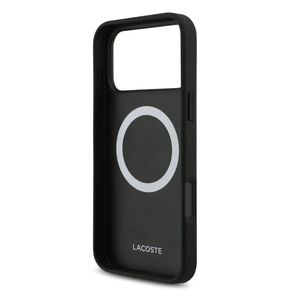 Lacoste Lacoste iPhone 17 Pro Back cover case - MagSafe - Bliss Design - Black Lacoste Lacoste iPhone 17 Pro Back cover case - MagSafe - Bliss Design - Black
