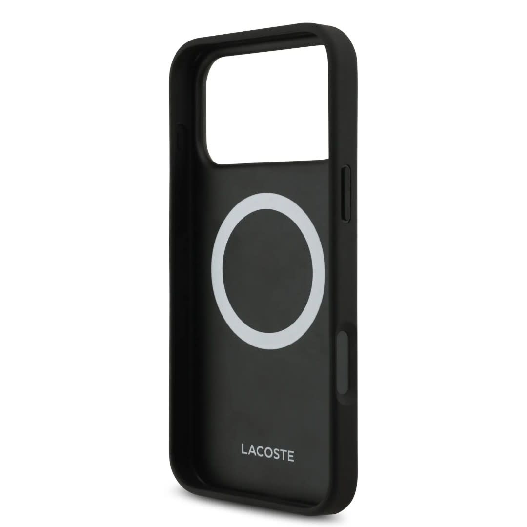 Lacoste Lacoste iPhone 17 Pro Backcover hoesje - MagSafe - Bliss Design - Zwart, foto 6 van 6