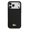 Lacoste Lacoste iPhone 17 Pro Backcover hoesje - MagSafe - Bliss Design - Zwart