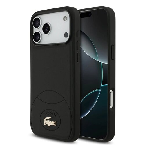 Lacoste Lacoste iPhone 17 Pro Back cover case - MagSafe - Bliss Design - Black