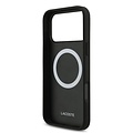 Lacoste Lacoste iPhone 17 Pro Max/iPhone 18 Pro Max Coque arrière MagSafe Design Bliss - Noir