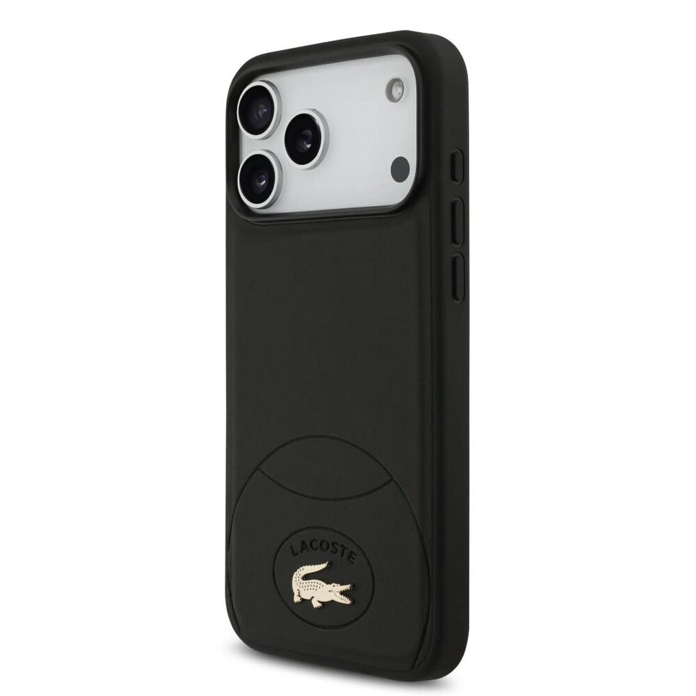 Lacoste Lacoste iPhone 17 Pro Max Backcover hoesje - MagSafe - Bliss Design - Zwart Lacoste Lacoste iPhone 17 Pro Max Backcover hoesje - MagSafe - Bliss Design - Zwart