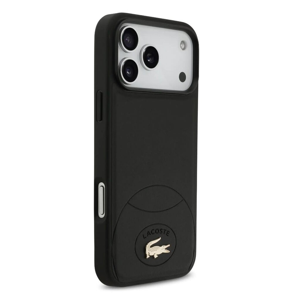 Lacoste Lacoste iPhone 17 Pro Max Back cover coque - MagSafe - Bliss Design - Noir Lacoste Lacoste iPhone 17 Pro Max Back cover coque - MagSafe - Bliss Design - Noir