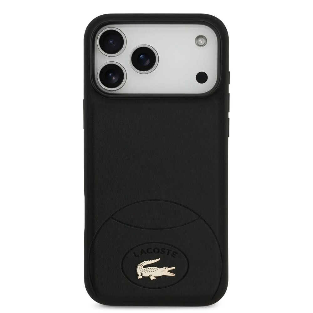 Lacoste Lacoste iPhone 17 Pro Max Back cover coque - MagSafe - Bliss Design - Noir Lacoste Lacoste iPhone 17 Pro Max Back cover coque - MagSafe - Bliss Design - Noir