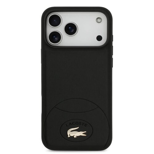 Lacoste Lacoste iPhone 17 Pro Max/iPhone 18 Pro Max Coque arrière MagSafe Design Bliss - Noir