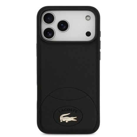 Lacoste Lacoste iPhone 17 Pro Max Back cover coque - MagSafe - Bliss Design - Noir Lacoste Lacoste iPhone 17 Pro Max Back cover coque - MagSafe - Bliss Design - Noir
