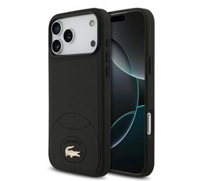 Lacoste Lacoste iPhone 17 Pro Max Backcover hoesje - MagSafe - Bliss Design - Zwart Lacoste Lacoste iPhone 17 Pro Max Backcover hoesje - MagSafe - Bliss Design - Zwart