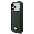 Lacoste Lacoste iPhone 17 Pro/iPhone 18 Pro Coque arrière MagSafe Design Bliss - Vert