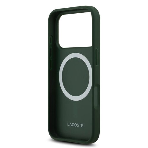 Lacoste Lacoste iPhone 17 Pro Max/iPhone 18 Pro Max Coque arrière MagSafe Design Bliss - Vert