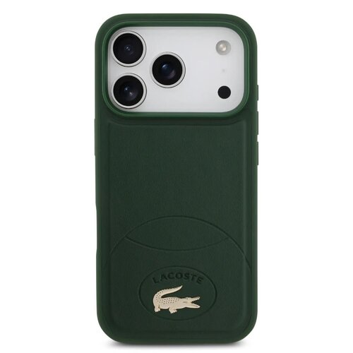 Lacoste Lacoste iPhone 17 Pro Max/iPhone 18 Pro Max Coque arrière MagSafe Design Bliss - Vert