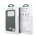 Lacoste Lacoste iPhone 17 Pro Max/iPhone 18 Pro Max Coque arrière MagSafe Design Bliss - Vert