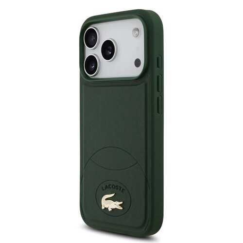 Lacoste Lacoste iPhone 17 Pro Max/iPhone 18 Pro Max Coque arrière MagSafe Design Bliss - Vert