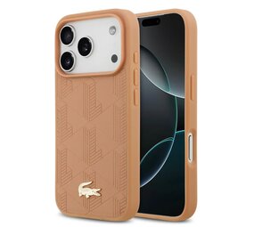 Lacoste Lacoste iPhone 17 Pro Max Back cover coque - MagSafe - Monogramme Print With Gold Logo - Rose Lacoste Lacoste iPhone 17 Pro Max Back cover coque - MagSafe - Monogramme Print With Gold Logo - Rose