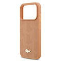 Lacoste Lacoste iPhone 17 Pro Max/iPhone 18 Pro Max Coque arrière MagSafe Imprimé monogramme avec logo doré - Rose