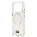 Lacoste Lacoste iPhone 17 Pro/iPhone 18 Pro Handyhülle MagSafe Mattierte Oberfläche - Weiß
